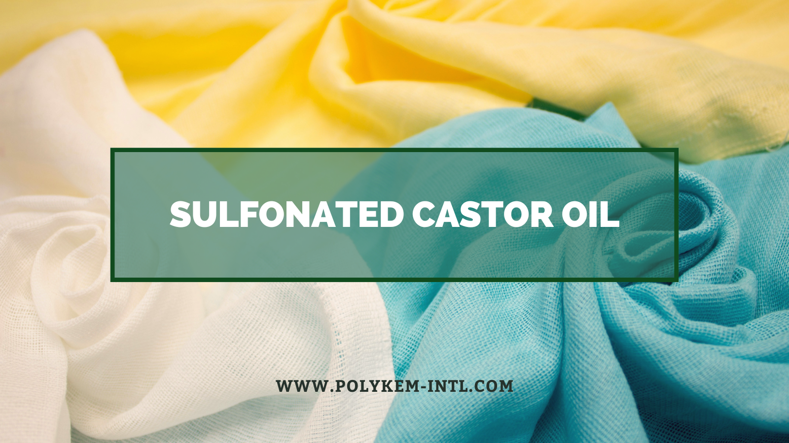 Select high-quality sulfonated castor oil for the textile, agricultural and paper industries!